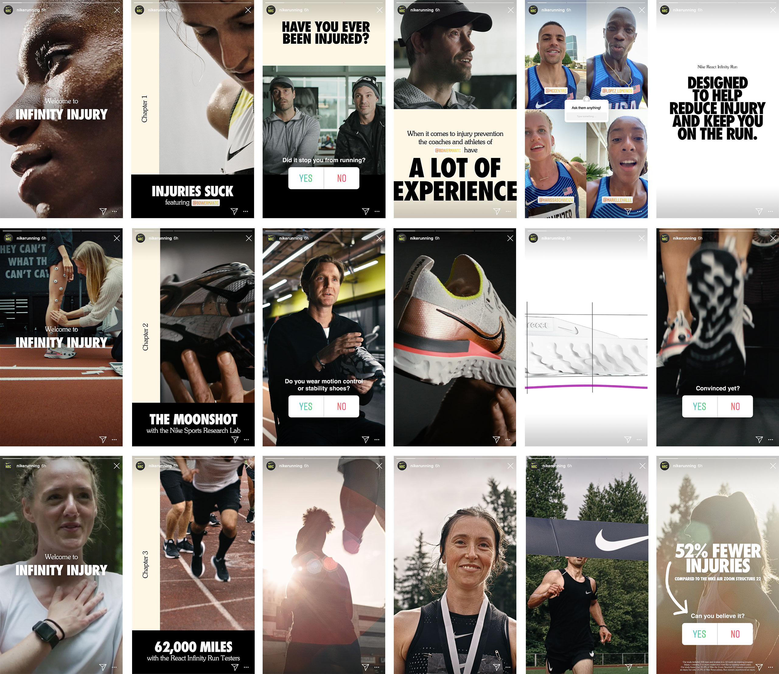 Nike React Instagram Storyboards